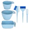Herramientas para teñir el cabello, Set de tazón de aceite y brocha, Herramientas de coloración para salón de peluquería y barbería, Tazón mezclador para tinte de cabello, Brocha de doble cara