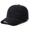 Gorra de Béisbol para Hombre de Edad Media y Mayor, Nueva de Invierno, Protección contra el Frío al Aire Libre, Protección para los Oídos, Calidez, Bordado, Gorra de Pico de Pato, Gorro de Algodón Engrosado con Terciopelo