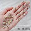 On-line celebridade Maillard pilha diamante unhas acessórios Super Flash pilha Diamante champanhe cor torto coração gordo quadrado travesseiro broca de unhas acessórios
