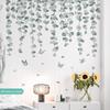 Escalada fresca tigre rattan homem adesivos de parede verde planta borboleta varanda quarto fundo adesivos decorativos wallpaper 10502