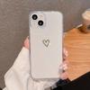 Estuche blando con diseño de amor pequeño y brillante galvanizado para iPhone 14/11, estuche para Apple 15, estuche para teléfono XR, protección simple para 11