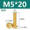 Tornillos de latón de alta calidad con cabeza semiredonda y hexágono interior, tornillos con cabeza de copa redonda, pernos hexagonales de color cobre M2M3M4M5M6M8