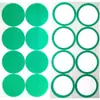Adesivos redondos PET resistentes a altas temperaturas, adesivos de dedo verde dourado, fita crepe vermelha, acabamento pintado com spray e assado, adesivos de formato personalizado, disponíveis para atacado e personalização