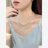 Brincos Franceses 2025 Novos Verão Luxo Acessível Nicho Brincos de Cristal High-End Elegante Exquisite Cianita Borboleta
