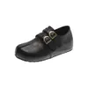 Zapatos elegantes de doble tira, que aumentan la altura, con separación de dedos para mujer, nueva colección otoño 2026, mocasines de moda sin cordones con plataforma gruesa