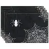 Manteles con Tema de Halloween Estampado de Calabaza Fantasma Murciélago Manteles de Mesa Decoración Festiva Manteles para Platos de Cena Familiar