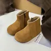 Liquidación de Invierno Botas de Cuero para Niños Zapatos Casuales Zapatos de Algodón