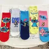 Calcetines Lindos de Dibujos Animados Estilo Coreano Versátiles Estilo de Comercio Exterior Calcetines Casuales para Mujer Calcetines de Media Pierna Anime para Mujer