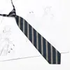 Jk Estilo Academia Japonesa Rayas Rojas Persona Perezosa Sin Corbata Marrón Color Café Corbata Suministro Escolar para Mujer Corbata Atada a Mano para Hombre
