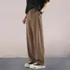 Pantalones de Traje Coreanos de Calle de Corte Limpio de Gama Alta con Caída Otoño Casual Largos para Hombre Pierna Recta Ligero Acampanado Estilo Pantalones