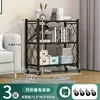 Estante de almacenamiento plegable para cocina y sala de estar, estantería sin instalación, estante de almacenamiento multicapa multifuncional móvil ins