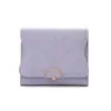Cartera corta popular para mujer de Amazon, estilo japonés y coreano, fresca y simple, plegable con broche, monedero para estudiantes, tarjetero para mujer