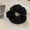 Lazo de Puntos Grises para el Cabello para Mujer 2024 Nuevo Estilo Serie Gris Scrunchie Cuerda Elegante para Cola de Caballo Baja