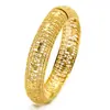 Oriente Médio Dubai pulseira de liga de cobre transfronteiriça venda quente pulseiras de areia dourada para mulheres fábrica de origem em estoque lote