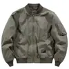Chaqueta bomber holgada de estilo japonés, estilo retro y moderno, para hombre y mujer, para primavera, otoño e invierno, fina, de algodón y béisbol.
