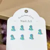 Joyería para Arte de Uñas de Resina Dibujos Animados Dinosaurio Comida Linda Juguete Joyería para Uñas Aretes Funda para Teléfono Móvil Accesorios de Uña Portátiles