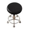 Funda redonda para taburete de piel PU impermeable y a prueba de polvo funda universal para silla bar barbería silla giratoria redonda funda para silla