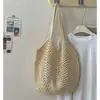 Bolso Tote de un Solo Hombro Estilo Coreano, Estilo Perezoso, Sencillo, Moderno, de Moda, Elegante, Bolso de un Solo Hombro Personalizado, Bolso de Flores Tejido