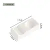 Vajilla de hotel, soporte para palillos de cerámica blanca, soporte multiusos para palillos, soporte para palillos, soporte para cucharas, blanco Phnom Penh