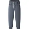 Pantalones de Algodón para Hombre y Mujer de Invierno con Forro Polar Engrosados Pantalones de Hombre para Personas de Mediana Edad y Mayores Rodilleras de Pelo Largo Pantalones de Chándal de Polar Ártico Cálidos