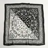 Pañuelo de Seda de Anacardo Transfronterizo Estilo Retro Europeo y Americano Pañuelo de Imitación de Seda para Mujer Cuadrado de 90 cm Delgado Versátil Decorativo Pañuelo para la Cabeza