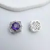 Chapado en Cobre Color 18K Zirconia Cortada Rosa Nieve Cayendo Cuentas Multipasos Accesorios para Joyería Diy Material con Cuentas de Cristal