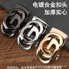 Atacado de fabricantes masculino couro cabeça liga automática fivela cinto fivela calças fivela acessórios 3,5cm clipe