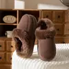Pantuflas de algodón de suela gruesa para hombre, nuevo estilo otoño/invierno 2026, para interior, engrosadas y forradas de felpa para abrigar, con una sensación suave y acolchada, adecuadas para usar en casa
