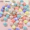 Novo Acrílico Macaron Colorido Coração Estrela de Cinco Pontas Flor DIY Pulseira de Contas Feita à Mão Colar Acessórios Fio