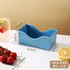 Luxo Leve Criativo Formato de Coração Prato para Cuspir Ossos Prato Dispenser Prato de Nozes Mesa de Jantar de Banquete Prato de Ossos Bandeja de Comida Prato de Frutas Celebridade da Internet
