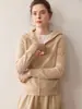 Nueva Sudadera con Capucha y Cremallera de Cachemir Casual Versátil Holgada Adelgazante Engrosada Cálida Chaqueta de Suéter de Lana para Otoño e Invierno