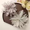 Estilo Chino Hada Gradiente Lirio Araña Luz de Hada Tul Flor Flor de Gasa DIY Pasador de Pelo Accesorio para el Cabello Vestido Ropa Accesorios de Flor