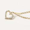 Venta caliente transfronteriza, collar con colgante de amor de diamantes llenos de plata S925, cadena de clavícula de nicho de alta gama de moda, regalo de San Valentín