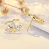 Pendientes Dobles C Estilo Coreano para Mujer, Pendientes Sencillos, Pendientes Largos Pequeños y Lindos, Nuevos Pendientes de Plata Modernos y Elegantes