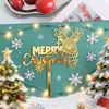 Decoração de Bolo de Natal Estilo Ins Transfronteiriço Feliz Natal Decoração de Bolo Acrílica de Natal Inserção para Bolo de Natal