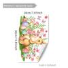 D16016 Temática de Pascua Conejito Lindo Flor Mariposa Creativo Pegatina para Ventana Dormitorio Sala de Estar Pegatina Decorativa para Vidrio