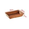 M37 frutero tipo ratán cocina hogar snack pan al vapor ins cesta de almacenamiento rectangular cesta de escritorio puesto