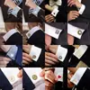Nuevos Gemelos de Lujo de Alta Gama Serie Cobre de Venta Caliente Transfronteriza para Camisas de Hombre, Accesorios Creativos Retro para Traje