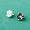 Nueva Joyería de Plata Esterlina S925 Sólida Accesorios DIY Retro Plata Tailandesa Pulsera de Flores Collar Colgante Colgante Pequeño