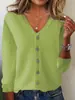 Cárdigan de Punto para Mujer, Chaqueta de Punto para Primavera y Verano, Cárdigan Suéter de Manga Larga, Chaqueta de Temporada Tallas Grandes, Chaqueta Suéter Transfronteriza para Mujer