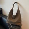 Bolsa Grande Suede para o Dia a Dia Feminina 2026 Nova Bolsa Tote Retrô Outono e Inverno Ombro Único Bolsa Saco de Grande Capacidade