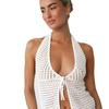 Cardigan Sexy de Moda Europea y Americana 2024, Sexy y Cómodo, con Agujeros, Top Halter sin Espalda