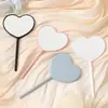 Espejo de Maquillaje de Mano Estilo Paleta de Dulce con Mango en Forma de Corazón para Bolsos de Niñas, Imprimible DIY, Venta al por Mayor de Fábrica