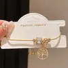 Pulseira de Cintura Ajustável com Strass Estilo Luxo Leve, Design Único de Nicho, Joia de Alto Padrão para Mulheres