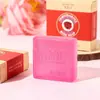 Jabón Artesanal de Rosa, Jabón de Perfume de Rosa para Mujer, Jabón de Aceite Esencial de Rosa, Jabón de Perfume de Rosa Colonia, Fragancia de Larga Duración, Transfronterizo