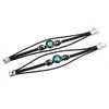 Pulsera retro europea y americana de múltiples capas de las 12 constelaciones DIY pulsera de cuero punk para pareja joyería de constelaciones