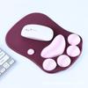 Mouse Pad de Silicone Patinha de Gato Escritório Criativo Apoio de Pulso Tridimensional 3D Espessado Uso Doméstico para Homens e Mulheres