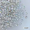 Zircônia Branca Fundo Plano Nail Art Mini Pequena Zircônia Pequena Decorações Mistas Strass de Nail Art Brilhantes Super Brilhantes Atacado