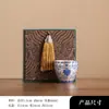 Juego de Té de Porcelana Azul y Blanco Plateado, Una Tetera y Dos Tazas, Nuevo Estilo Chino, Adecuado para Uso en Casa y Oficina, Tetera y Tazas de Té, Regalo para Personas Mayores, Regalo de Negocios