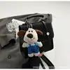 Mochila de nicho estilo coreano bolsa pequena para mulheres 2024 nova moda bolsa mensageiro para o dia a dia mochila de viagem multifuncional